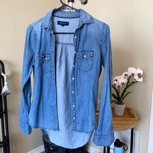 Button up denim shirt